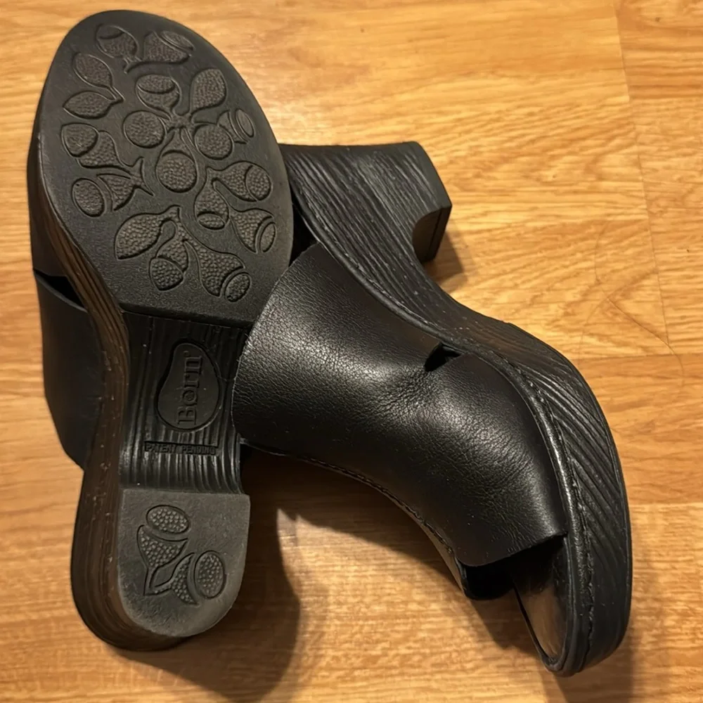 Born leather slide sandals black - Picture 5 of 5